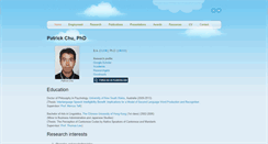 Desktop Screenshot of patrickchu.net